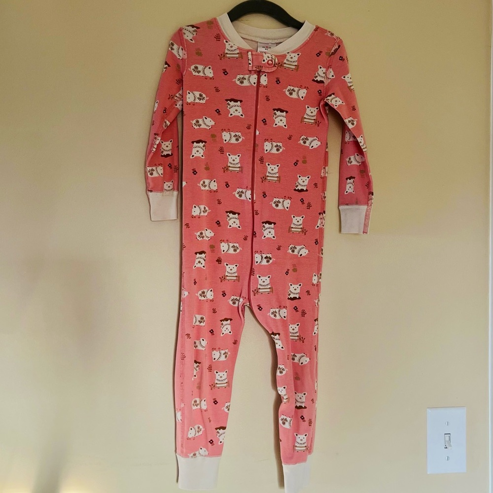 Hanna Anderson Pink Pig Footie